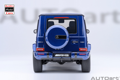 [1/18 Scale] Mercedes-AMG G63 2019 in Brilliant Blue Metallic by AUTOart Models