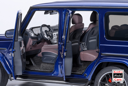 [1/18 Scale] Mercedes-AMG G63 2019 in Brilliant Blue Metallic by AUTOart Models