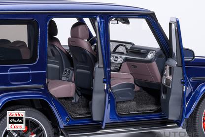 [1/18 Scale] Mercedes-AMG G63 2019 in Brilliant Blue Metallic by AUTOart Models