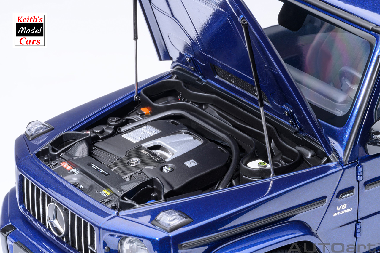 [1/18 Scale] Mercedes-AMG G63 2019 in Brilliant Blue Metallic by AUTOart Models