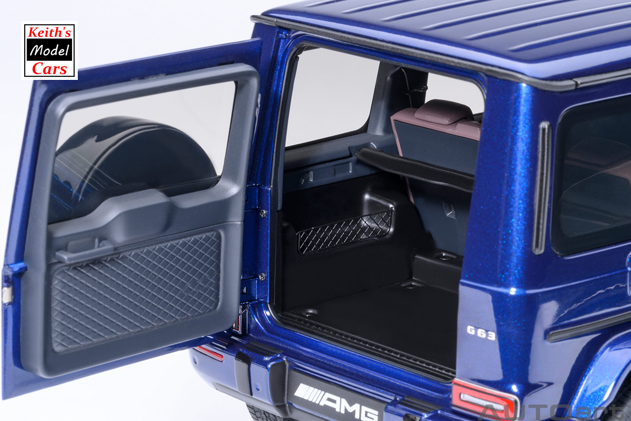 [1/18 Scale] Mercedes-AMG G63 2019 in Brilliant Blue Metallic by AUTOart Models