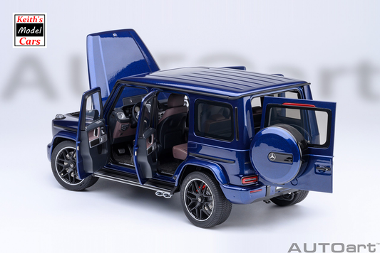 [1/18 Scale] Mercedes-AMG G63 2019 in Brilliant Blue Metallic by AUTOart Models