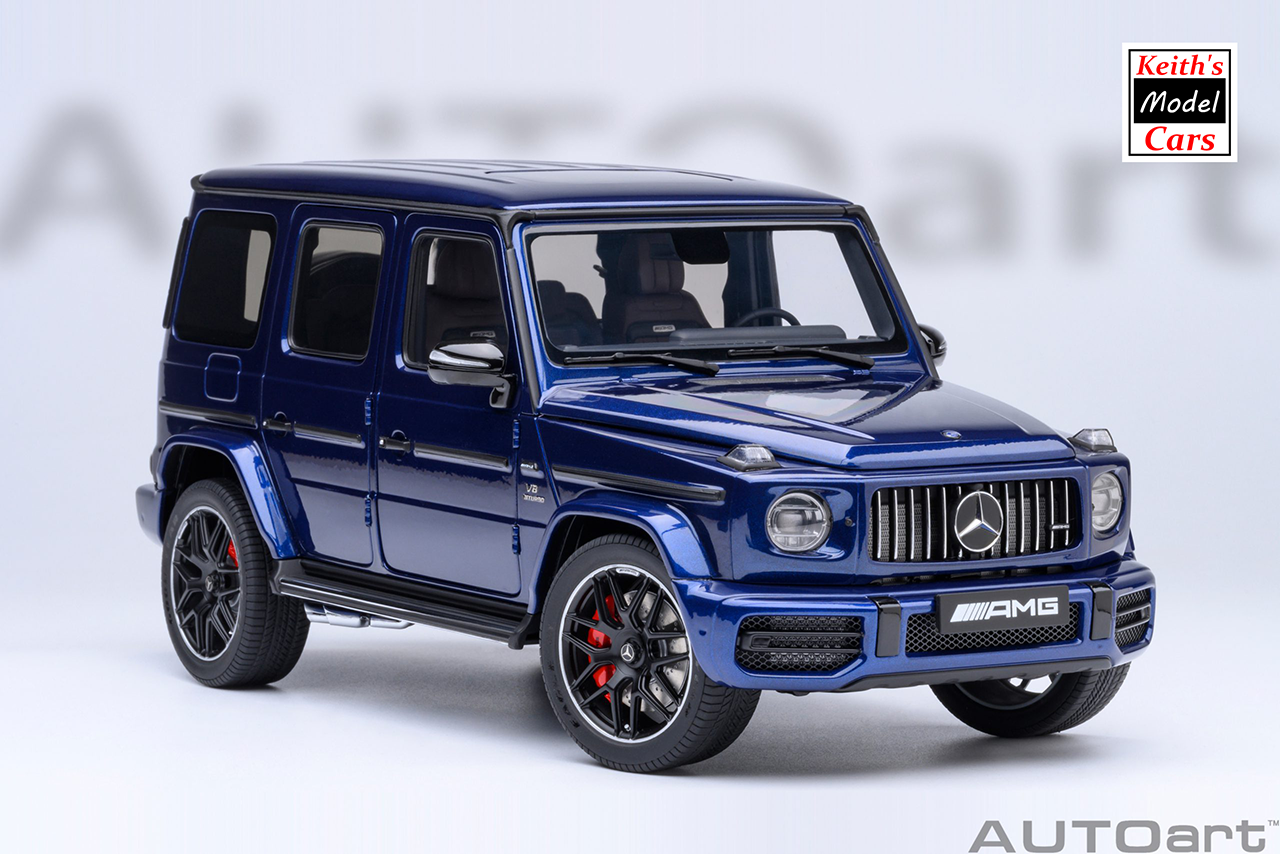 [1/18 Scale] Mercedes-AMG G63 2019 in Brilliant Blue Metallic by AUTOart Models