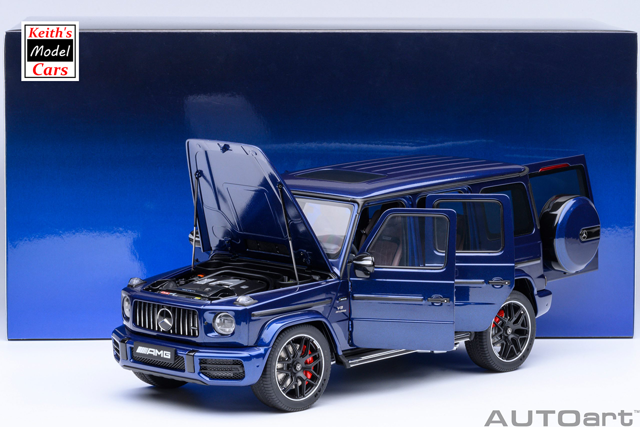 [1/18 Scale] Mercedes-AMG G63 2019 in Brilliant Blue Metallic by AUTOart Models
