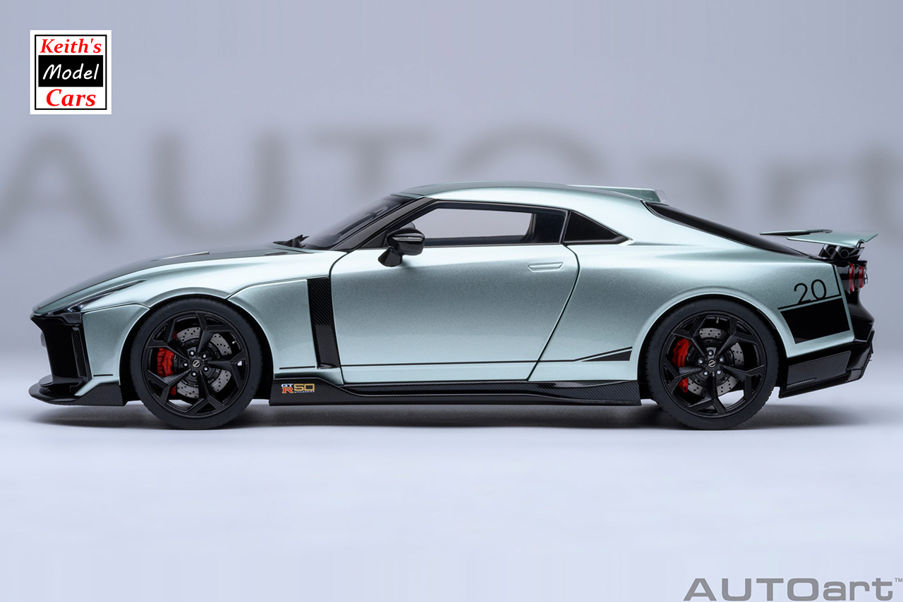 [1/18 Scale] Nissan GT-R50 by Italdesign in Metallic Green/Black by AUTOart Models