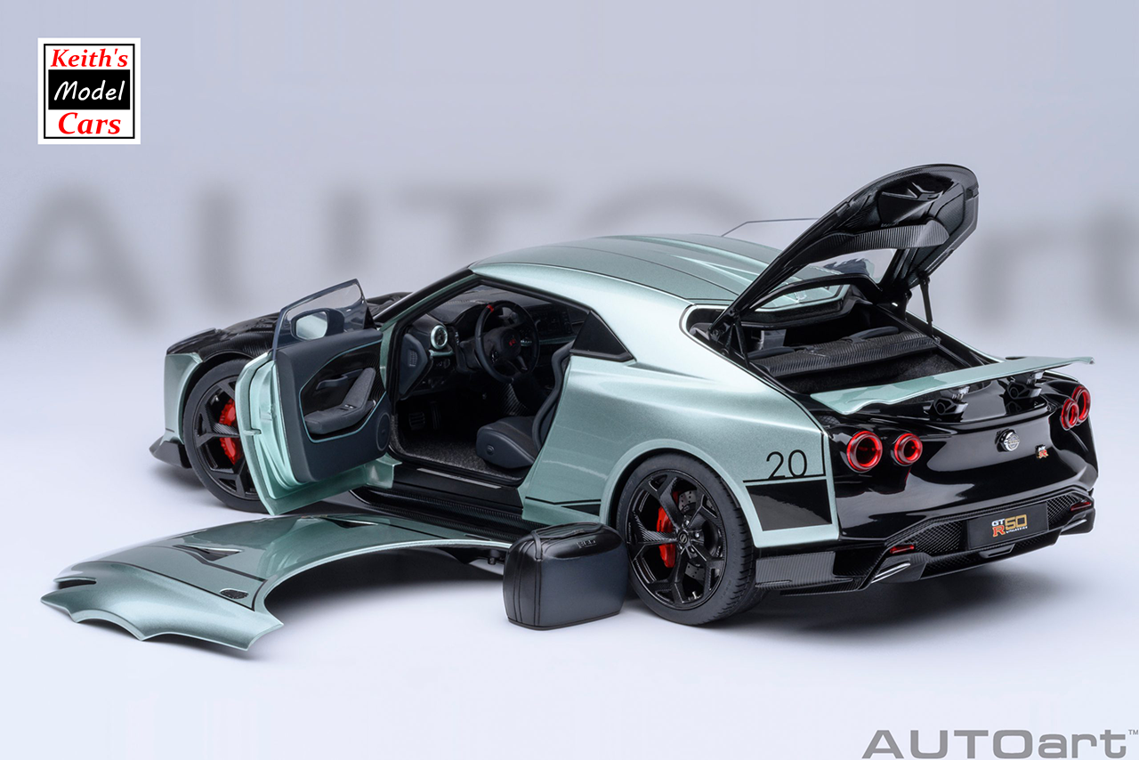 [1/18 Scale] Nissan GT-R50 by Italdesign in Metallic Green/Black by AUTOart Models