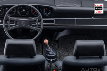 [1/18 Scale] Porsche 911 Carrera 2.7 RS in Grand Prix White with Green stripes by AUTOart Models