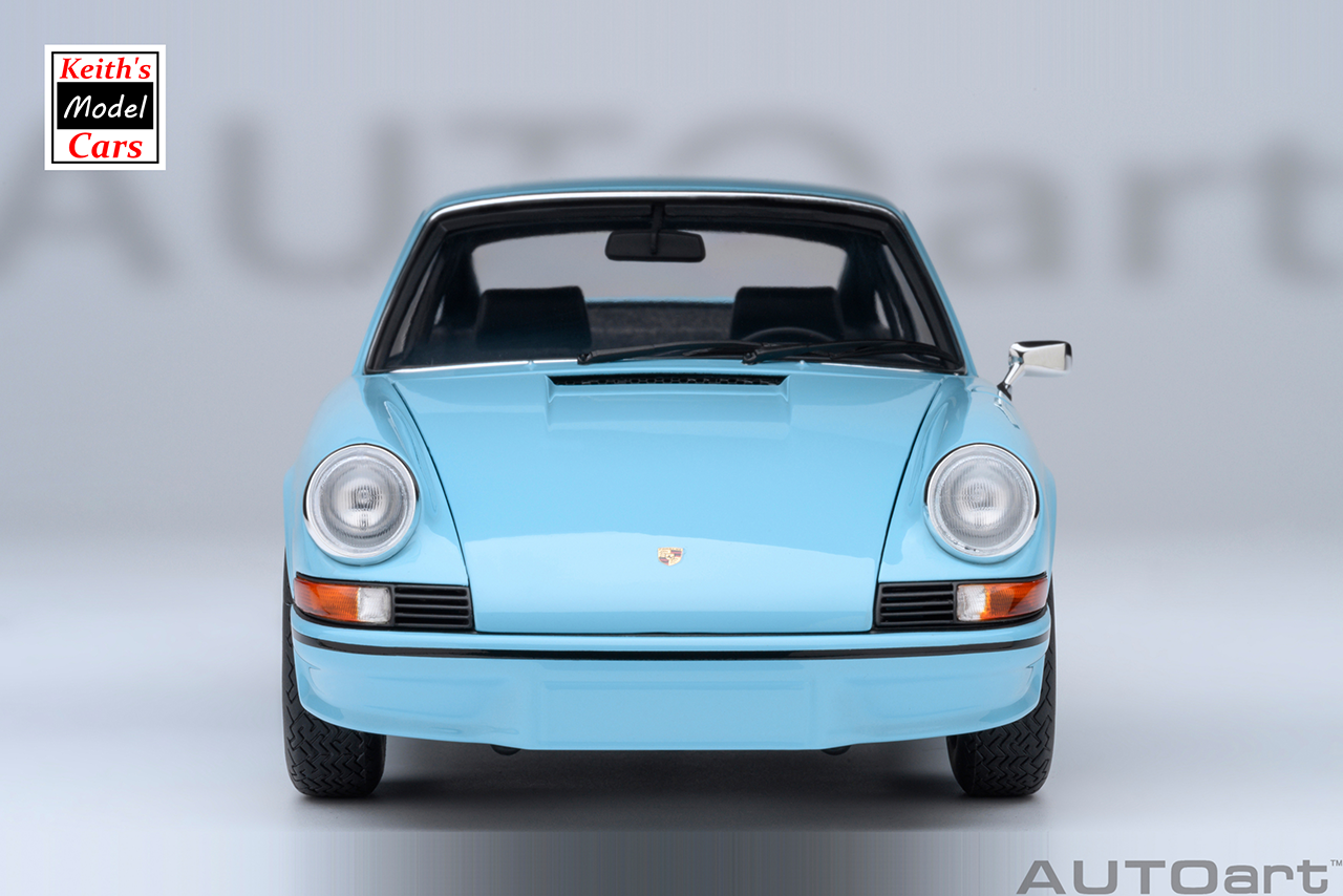 [1/18 Scale] Porsche 911 Carrera 2.7 RS in Gulf Blue with Black stripes by AUTOart Models