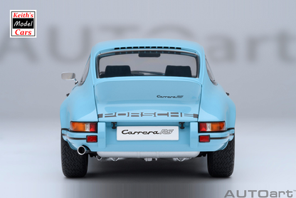 [1/18 Scale] Porsche 911 Carrera 2.7 RS in Gulf Blue with Black stripes by AUTOart Models