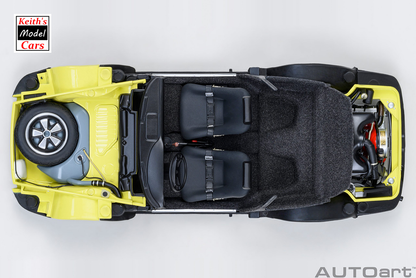 [Maßstab 1/18] Porsche 911 Carrera 2.7 RS in Hellgelb mit grünen Streifen von AUTOart Models 