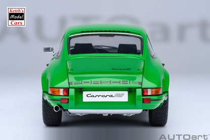 [Maßstab 1/18] Porsche 911 Carrera 2.7 RS in Viperngrün mit schwarzen Streifen von AUTOart Models 