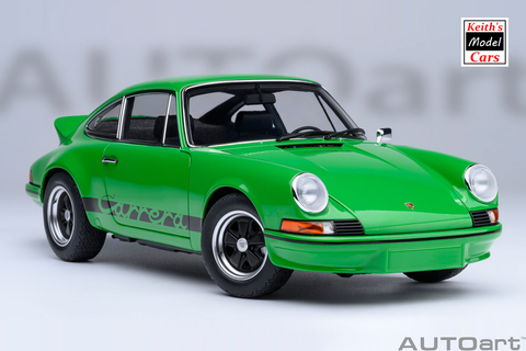 [1/18 Scale] Porsche 911 Carrera 2.7 RS in Viper Green with Black stripes by AUTOart Models