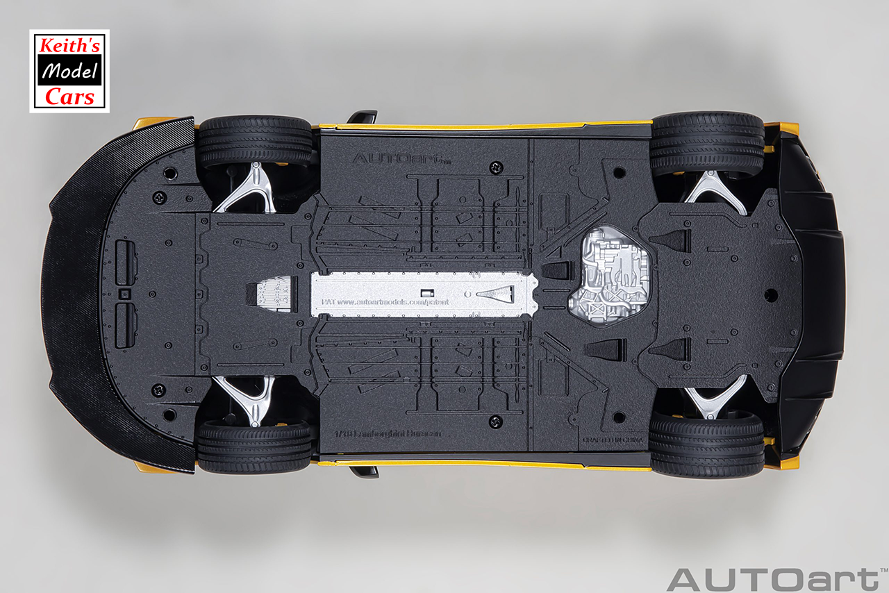 [Maßstab 1/18] Liberty Walk LB Silhouette Lamborghini Huracan GT in Metallic-Gelb von AUTOart Models 
