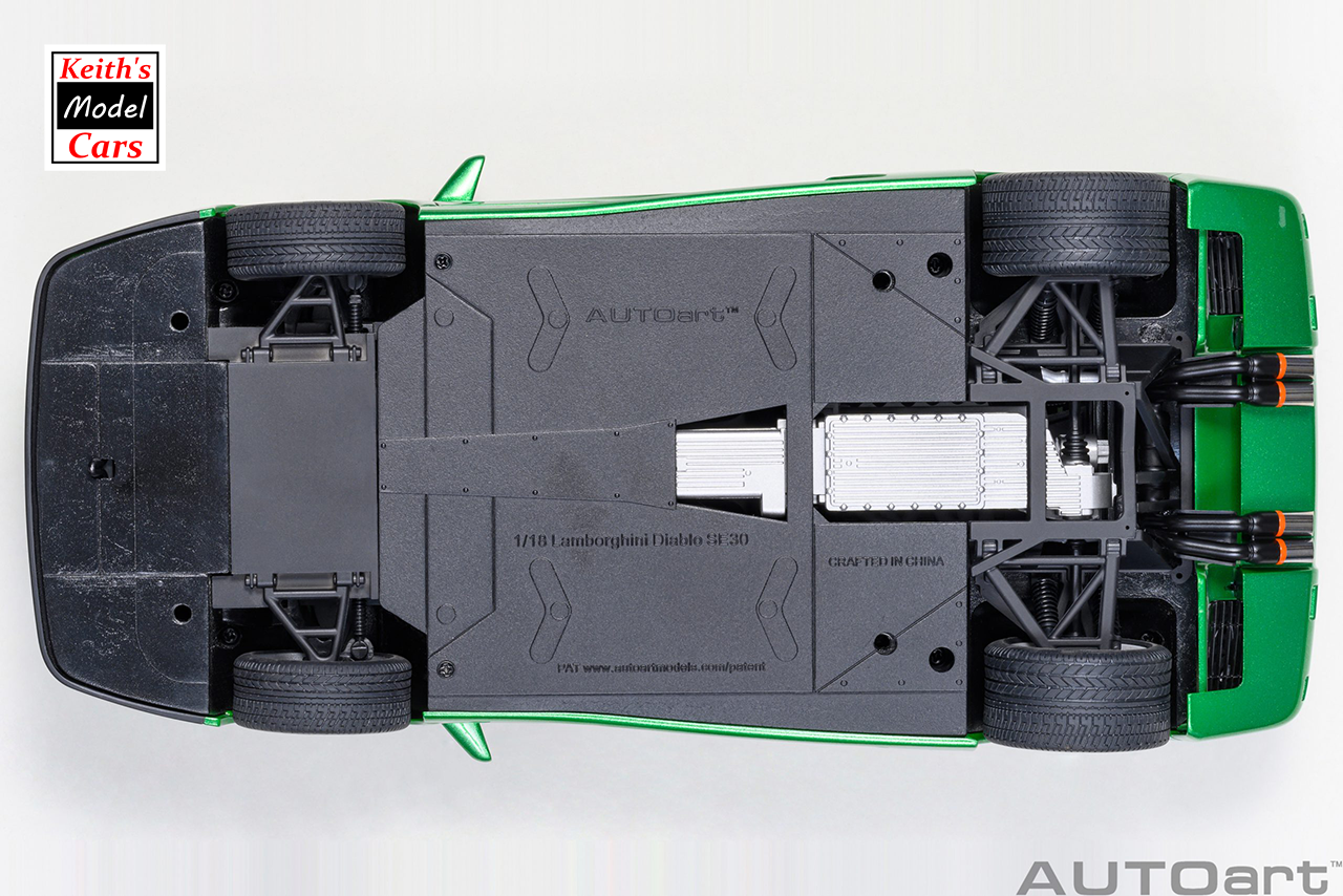 [Maßstab 1/18] Lamborghini Diablo SE 30th Anniversary in Verde Mic/Metallic Green von AUTOart Models 