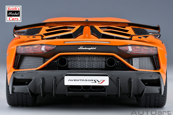 [1/18 Scale] Lamborghini Aventador SVJ in Arancio Atlas/Pearl Orange by AUTOart Models