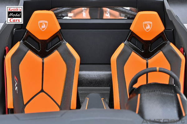 [1/18 Scale] Lamborghini Aventador SVJ in Arancio Atlas/Pearl Orange by AUTOart Models
