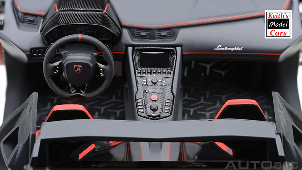 [1/18 Scale] Lamborghini Aventador SVJ in Nero Nemesis/Matte Black by AUTOart Models