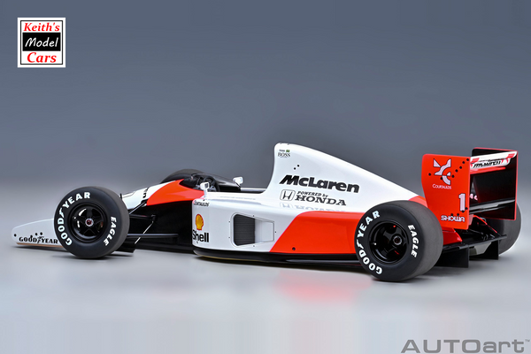 [1/18 Scale] McLaren Honda MP4/6 with McLaren Logo - 1991 Japan GP - No.1 A. Senna by AUTOart Models
