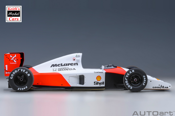 [1/18 Scale] McLaren Honda MP4/6 with McLaren Logo - 1991 Japan GP - No.1 A. Senna by AUTOart Models