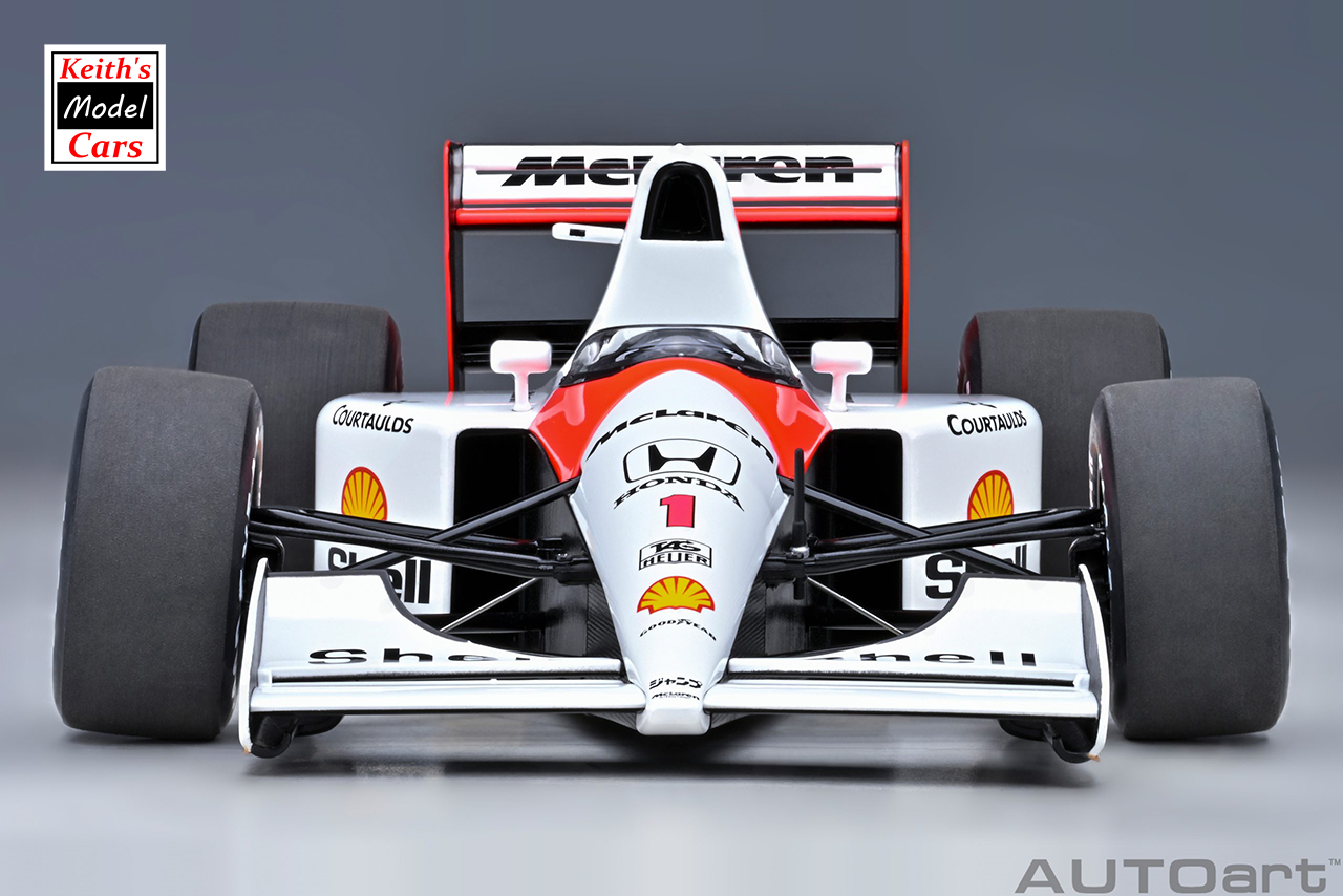 [1/18 Scale] McLaren Honda MP4/6 with McLaren Logo - 1991 Japan GP - No.1 A. Senna by AUTOart Models