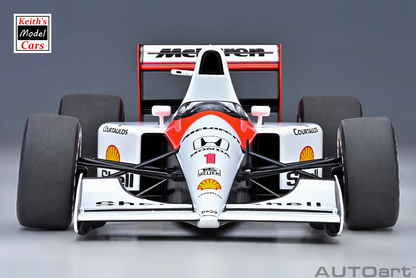 [1/18 Scale] McLaren Honda MP4/6 with McLaren Logo - 1991 Japan GP - No.1 A. Senna by AUTOart Models