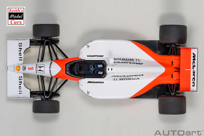 [1/18 Scale] McLaren Honda MP4/6 with McLaren Logo - 1991 Japan GP - No.1 A. Senna by AUTOart Models