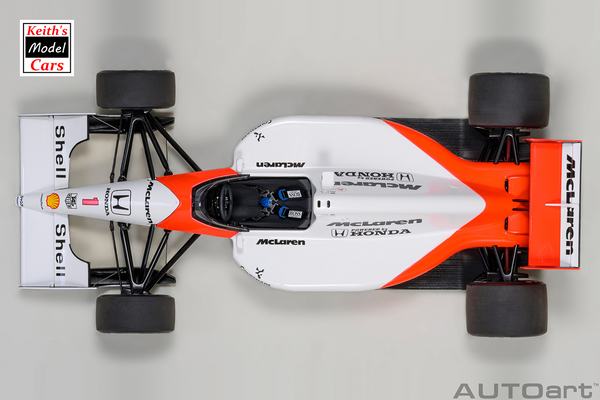 [1/18 Scale] McLaren Honda MP4/6 with McLaren Logo - 1991 Japan GP - No.1 A. Senna by AUTOart Models