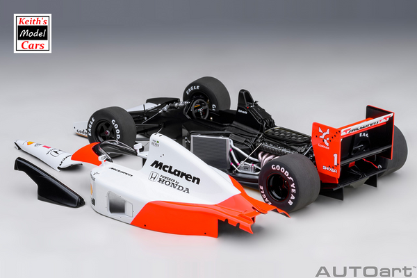 [1/18 Scale] McLaren Honda MP4/6 with McLaren Logo - 1991 Japan GP - No.1 A. Senna by AUTOart Models