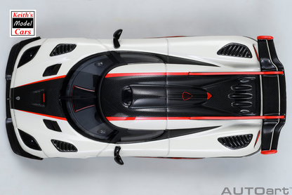 [Maßstab 1/64] Koenigsegg One:1 in Kieselweiß/Carbon von AUTOart Models 
