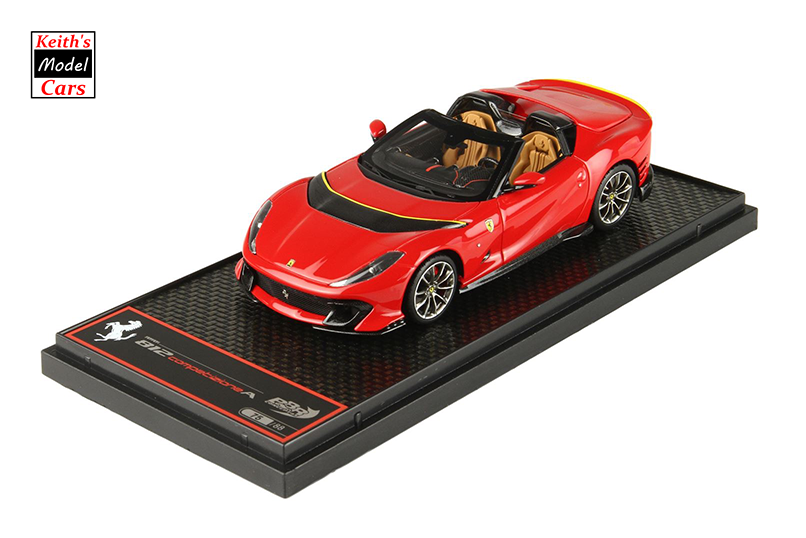 [1/43 Scale] Ferrari 812 Competizione Aperta in Rosso Corsa 322 by BBR Models