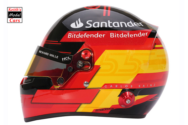 [1/2 Scale] Carlos Sainz 2023 Season Helmet by Bell Racing Helmets