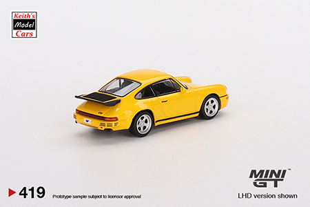 [1/64 Scale] RUF CTR 1987 in Blossom Yellow by MiJo Exclusives Mini GT