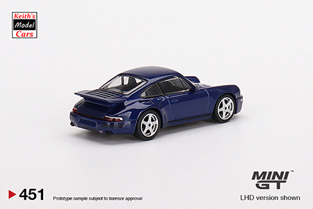 [1/64 Scale] RUF CTR Anniversary in Dark Blue by MiJo Exclusives Mini GT