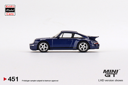 [Maßstab 1/64] RUF CTR Anniversary in Dunkelblau von MiJo Exclusives Mini GT 