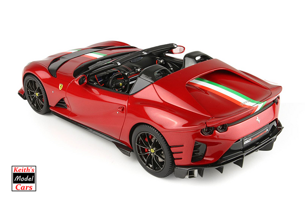 1/18 Scale BBR Ferrari 812 Competizione Aperta Red with Italian Stripes