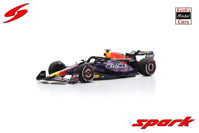 1:43 Scale Spark Models Oracle Red Bull Racing RB19 - Winner