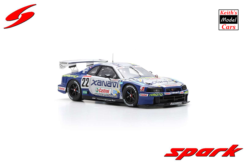 1:43 Scale Spark Models XANAVI HIROTO Nissan Skyline GT-R (R34 1:43 Scale Spark Models XANAVI HIROTO Nissan Skyline GT-R (R34