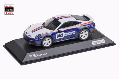 1:43 Scale Spark Models Porsche 911 Dakar Type 992 2023