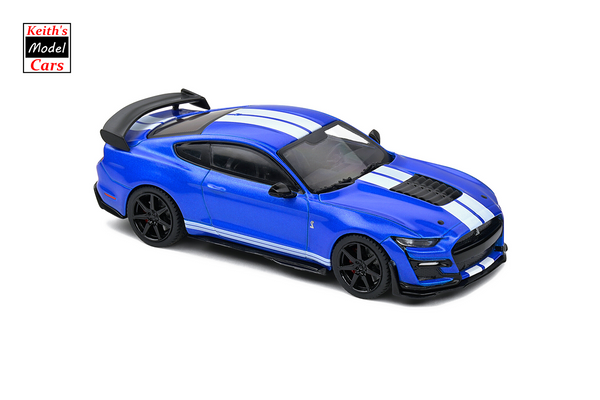 [1/43 Scale] Shelby GT500 (2020) in Performance Blue by Solido