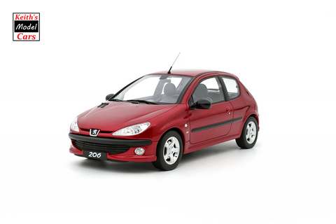 [1/18 Scale] Peugeot 206 S16 in Rouge Lucifer EKQ by OTTOmobile