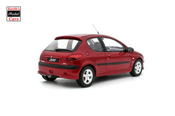 [1/18 Scale] Peugeot 206 S16 in Rouge Lucifer EKQ by OTTOmobile