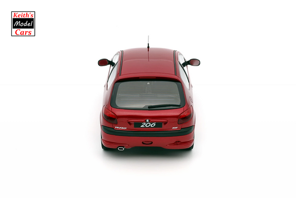 [1/18 Scale] Peugeot 206 S16 in Rouge Lucifer EKQ by OTTOmobile