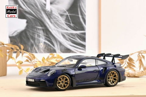 [1/18 Scale] 2022 Porsche 911 GT3 RS in Gentian Blue by Norev