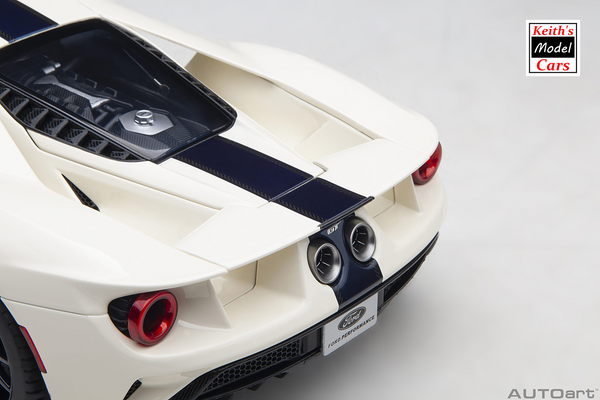 [1/18 Scale] Ford GT 2022 ’64 Prototype Heritage Edition in Wimbledon White by AUTOart Models