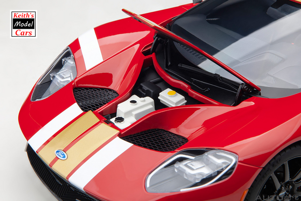 [1/18 Scale] Ford GT 2022 Alan Mann Heritage Edition (Alan Mann Red) by AUTOart Models