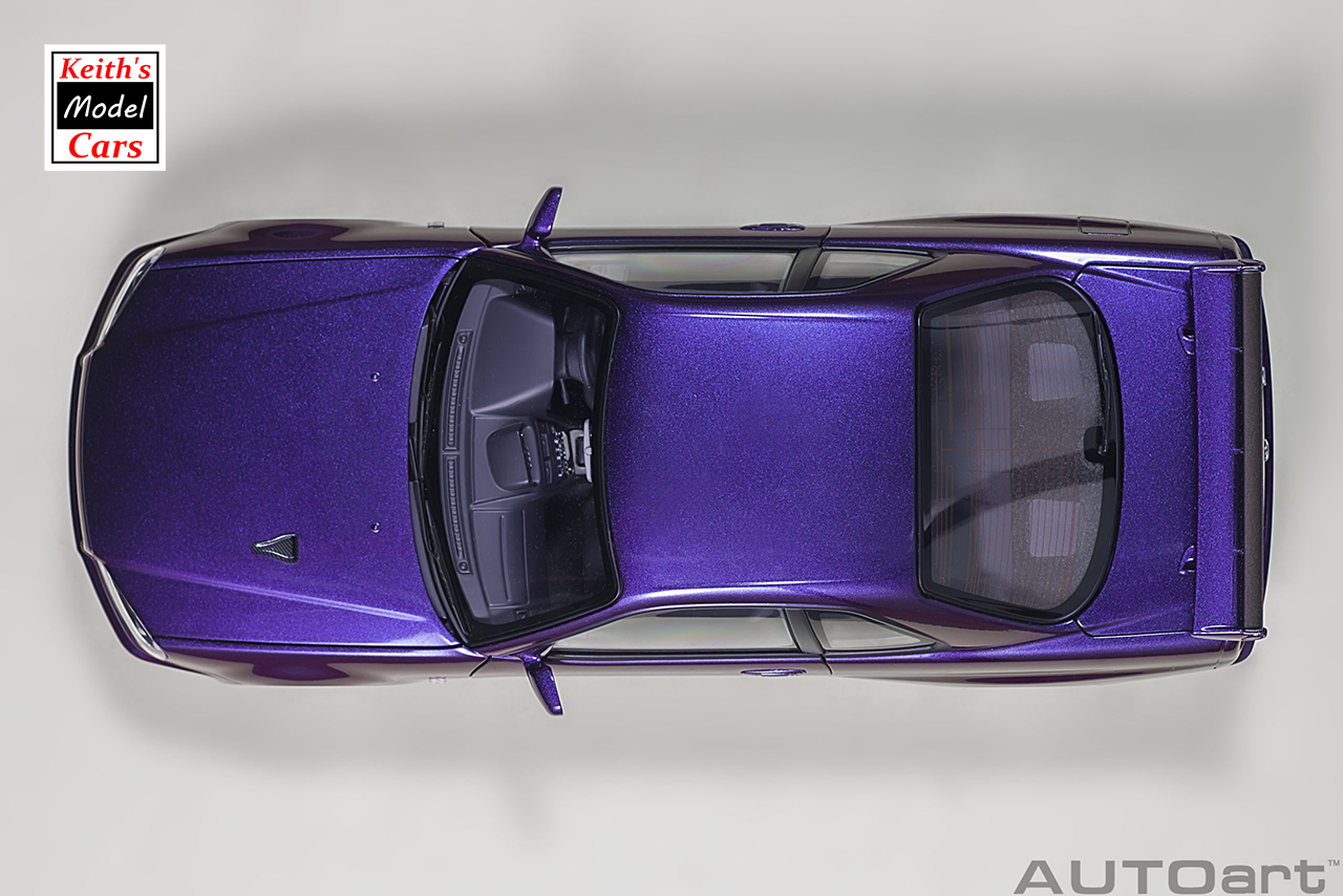 [1/18 Scale] Nissan Skyline GT-R (R34) V-Spec II in Midnight Purple III w/ BBS LM Wheels by AUTOart Models