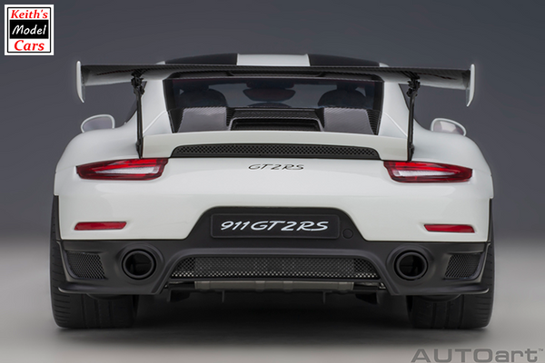 [1/18 Scale] Porsche 911 GT2 RS Weissach Package in White by AUTOart Models