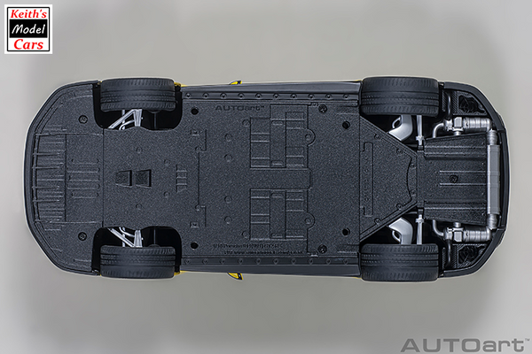 [1/18 Scale] Porsche 911 GT2 RS Weissach Package in Racing Yellow by AUTOart Models