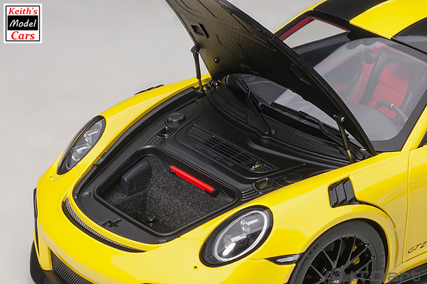 [1/18 Scale] Porsche 911 GT2 RS Weissach Package in Racing Yellow by AUTOart Models