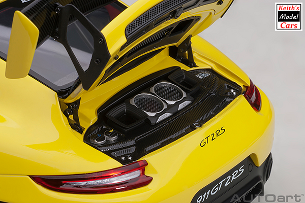 [1/18 Scale] Porsche 911 GT2 RS Weissach Package in Racing Yellow by AUTOart Models